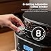 Kismile 10-Cup Digital Drip Coffee Maker with Built-In Grinder, 12-Hour Timer, Programmable, 1.5L Water Tank, Keep-Warm Function, Combo Brewer and Grinder for Home & Office Use
