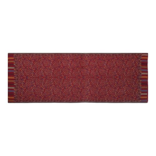 Image of EH Pashmina Stole, Reversible Jamawar weave in beautiful paisley & floral, very soft MODAL fabric, all season Stole, Scarf, Wrap.