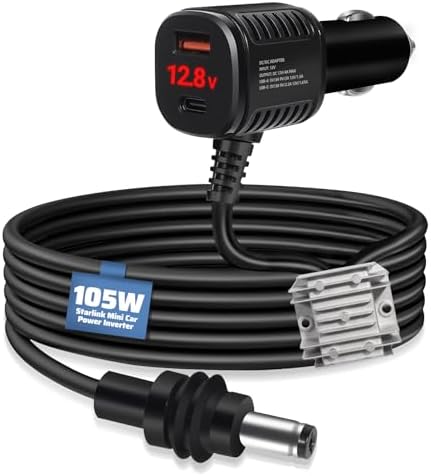 Starlink Mini Car Adapter With Type C- 12V~24V | 90W DC Power Cable For Star - View #3