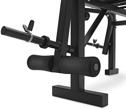 Hop-Sport Hantelbank Kraftstation HS-055 mit Lang-, Curl- & Kurzhantel Gewichte 75kg bis 135kg – Bild 4