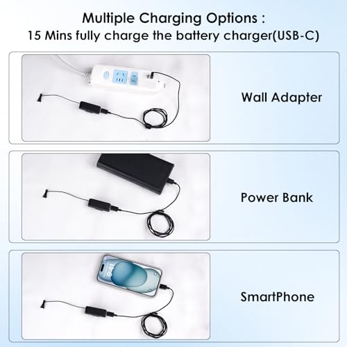 Image of Battery Pack Charger for RayBan Meta Display, Portable Charger for Meta Glasses Accessories, Wearable Mini Power Bank for Meta Display