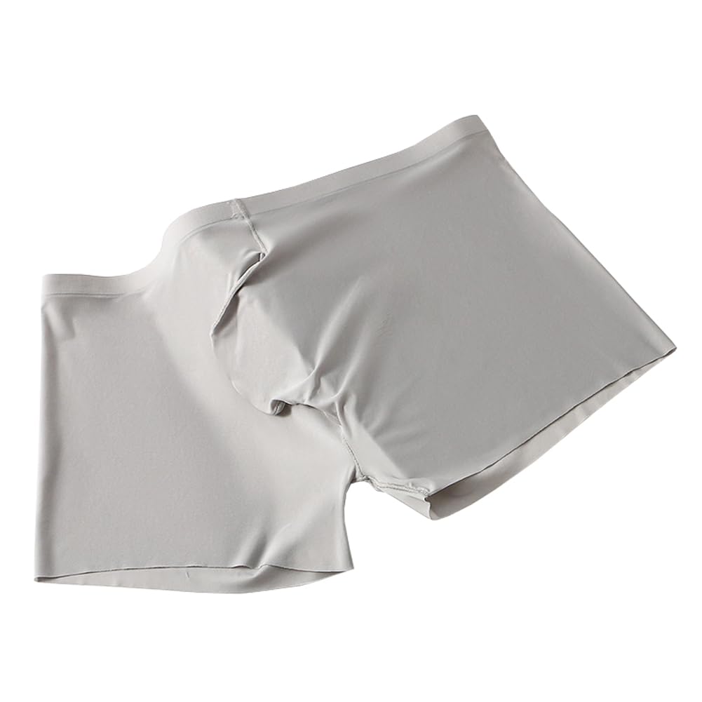 Men's Pouch Trunks Ice Silk Enhance Underwear Briefs Low-Rise Ultra-Thin Bulge Pouch Sport Underpants