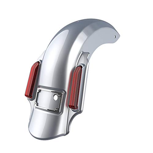 Advanblack One Piece Dominator Stretched Rear Fender Fit For Harley Touring Street Glide Road Glide Special 2014-2020 (Barracuda Silver(Glossy)) #TOP1