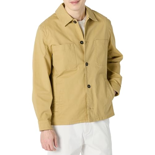 Image of Amazon Essentials Men's Relaxed-Fit Stretch Cotton Utility Jacket with Multi Pockets