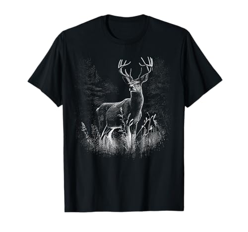 Deer Forest Nature Lover Deer Hunting Hunter T-Shirt