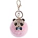 Produktbild Yaunli Schlüsselbund Haarige Handy Kaninchen Maomao Fluff Ball Anhänger Sky Blue Tie Panda Schlüsselanhänger Schlüsselanhänger Schlüsselanhänger Geschenk zum Geburtstag modische Schlüsselanhänger