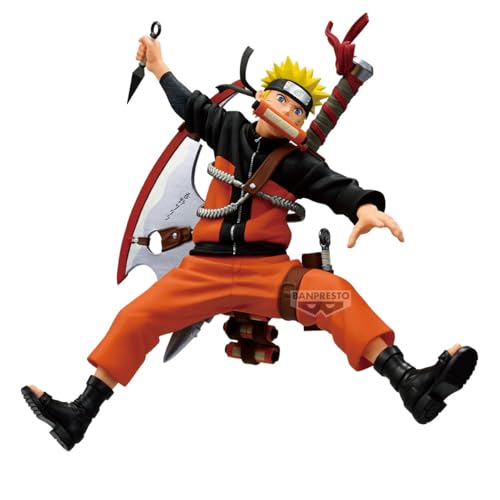 Banpresto Figura de Accion Naruto Uzumaki Naruto 72 Series - 33 Vibration Stars 16cm - BP30020P Multicolor - Figura Coleccionable - Ideal para los fanáticos del Anime