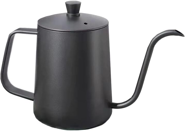 Bule Inox Bico Fino Ganso 600ml Preto - Café e Chá