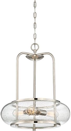 Quoizel Trilogy 3-Light Brushed Nickel Pendant Light