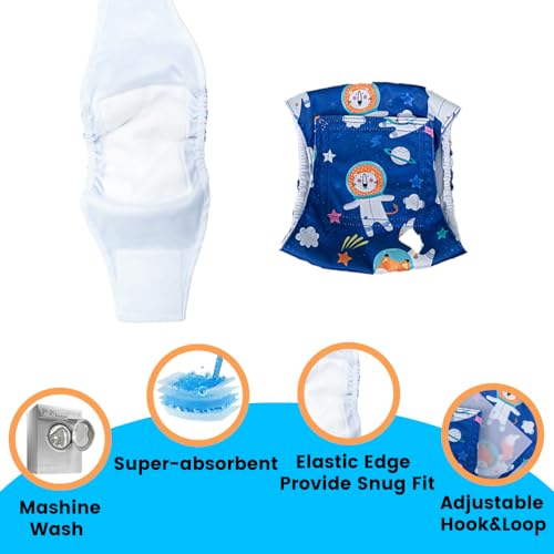 Image of Soft Belly Bands for Male Dogs (Pack of 3), Reusable Washable High Absorbing Dog Wraps Male, Doggie Puppy Leak-Proof Male Diapers (Style B(Pack of 3), Small)