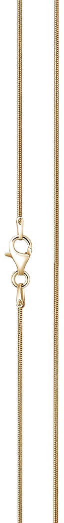 Schlangenkette vergoldet 925 Silber Damen 1 mm Halskette 101021-5 | goldene Silberkette Gold Kette Goldkettchen in den Längen 42 45 50 60 70 cm verfügbar