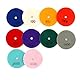 Yuhtech Polierscheiben Set, 12 Pcs 3 Zoll 80mm Diamant Polierpad Nass Schleifscheiben für Beton Marmor Granit Stein 50-3000 Grit, mit 2pcs Backing Halter Disc