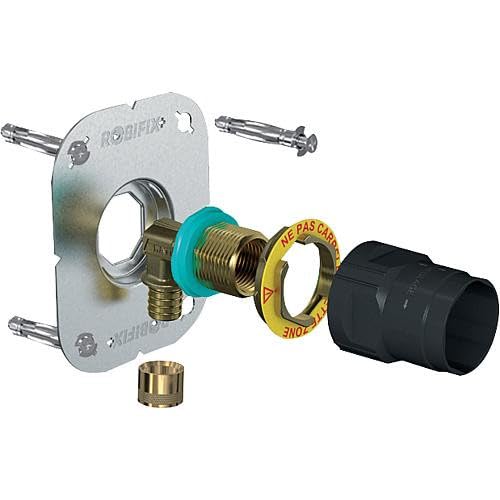 - Sortie de cloison PER - ROBIFIX + (M-A-L) MONO PER Ø16 - F1/2" à Glissement