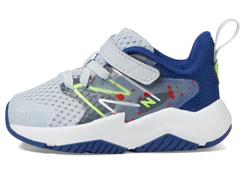 New Balance Kids ITRAVKG2 Running Shoe, Granite/Inkwell/Pixel Green, 5.5 X-Wide US Unisex Toddler4