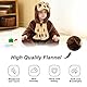 HAHASHOW Baby Winter Spielanzug Schlafanzug Baby Flanell Spielanzug mit Kapuze, Tier Jumpsuit für Junge und Mädchen, 0-6 Monate, Eule
