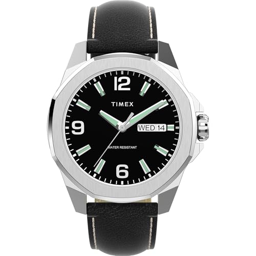 Image of TIMEX Essex Round 46mm Black Dial Analog Men Watch - TW2W92900UJ