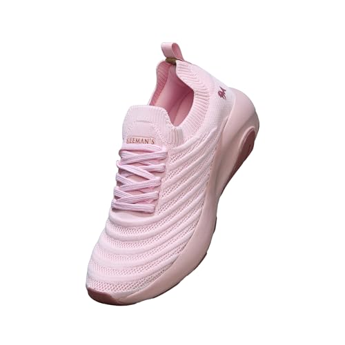 Image of Neeman's Begin Walk Glide Women's Walking Sneakers with CushyWalk Cushioning | Stretch Knit Breathable Upper, CloudSurge Foam Insole, Anti-Skid EVA Rubber Sole, Lace-Up Comfort Shoes