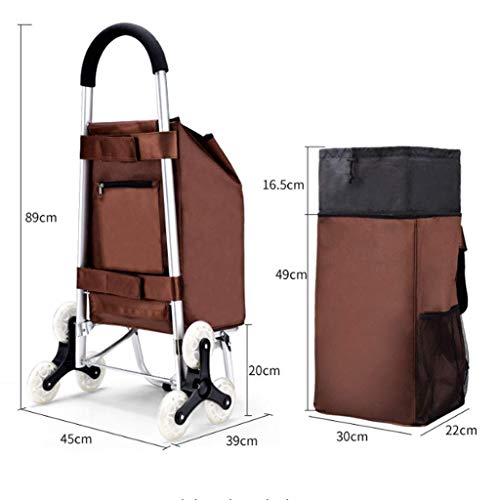 showyow Einkaufswagen mit Rädern Leichter Wagen Faltbarer Wagen aus Aluminiumlegierung Wasserdicht und tragbar – Bild 3