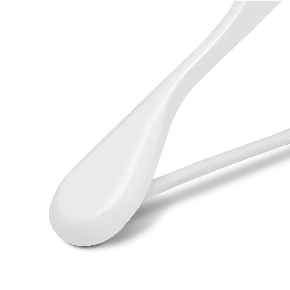 COM-FORT HOUSE Gruccia per giacca, colore bianco, confezione da 6, 12 e 25 unità, in legno naturale, ad alta resistenza, con gancio in acciaio