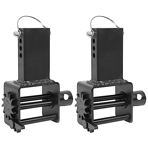 MERXENG 2 Pack Trailer Stake Pocket Winch, Heavy Duty Stake Pocket D Ring for Flatbed Trailer Trucks and Winches