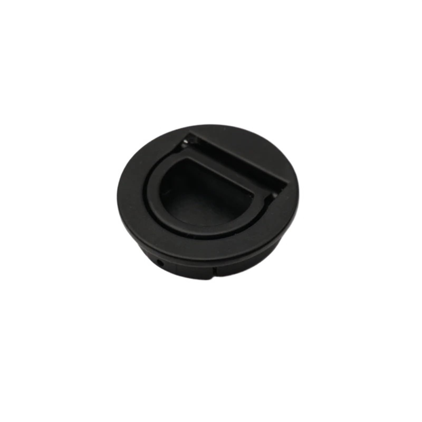 OZLCUA Concealed Handles Concealed Dark Hidden Door Handles Metal Recessed Flush Pull Cabinet Drawer Invisible Round Wardrobe Shoe Handle Hardware(E)