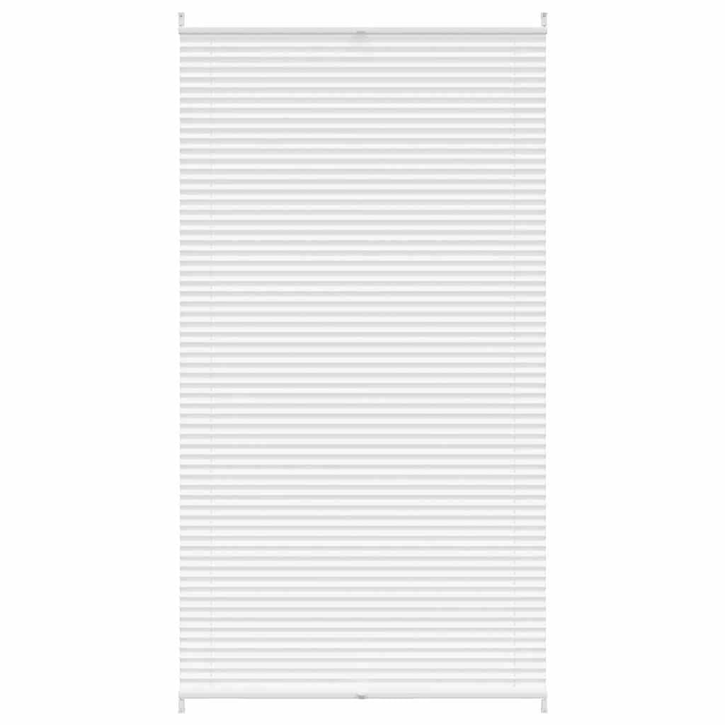 Vidaxl White Plisse Blind 110X200cm Pleated Window Curtain Shade Sunscreen