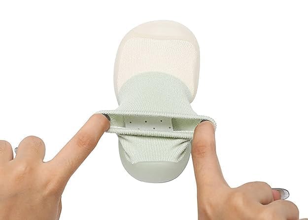 ARUP Baby First Walking Shoes Floor Socks Plain Cotton Lightweight Soft Sole Non Toxic Silicon Grip Skin Friendly Fabric Casual Anti Slippery Shoes For Party, Indoor Use for Toddler Infant Boys Girls (UK Footwear Size System Little Kid Age Range, Medium 2 Years 2.5 Years) 1