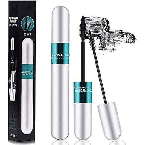 Lash Cosmetics Vibely Mascara,4D Silk Fiber Eyelash Mascara, Extra Long Thick & Voluminous Lash Mascara,2 in 1 Thrive Mascara for Natural Lengthening and Thickening Effect (1pcs) Cover