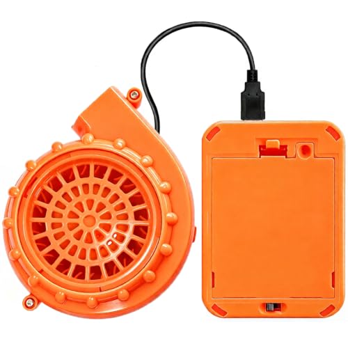 Bnikion Orange Mini Blower Fan for Inflatable Dinosaur Costumes Halloween Cosplay