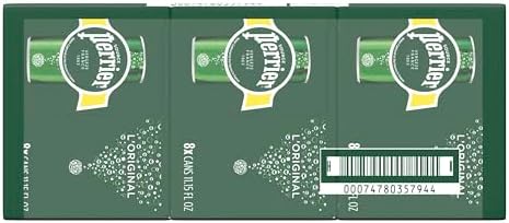 Perrier Sparkling Water, 11.15 Fl Oz Cans (Pack of 24)