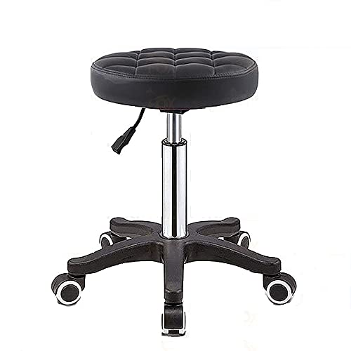 Finch Fox Height-Adjustable Swivel Bar Stool/Salon Chair/Doctor Stool/Medical Stool/Spa Chair/Restaurant Chair/Stool for Kitchen/Stool for Musicians (Black) | 12 Months Warranty-image-19