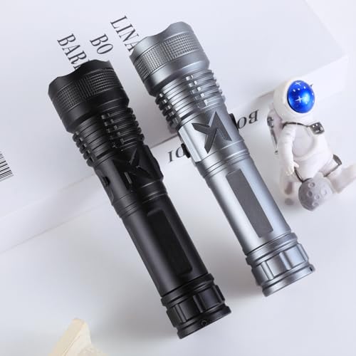 Image of MZ M983 (Rechargeable LED Metal Torch) Zoomable 5 Modes Flashlight, Super Bright 100W Light with 1200mAh Battery
