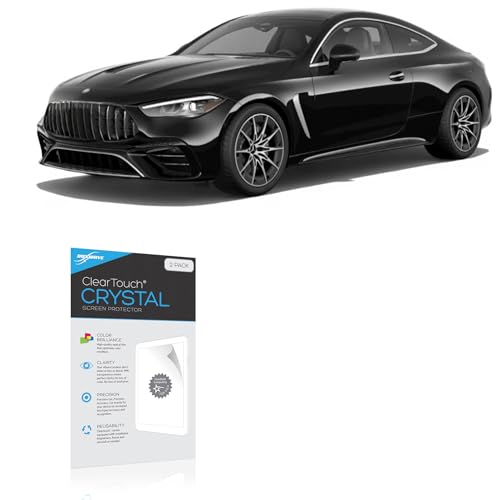 BoxWave Screen Protector Compatible with Mercedes-Benz 2024 AMG CLE Display (11.9 in) - ClearTouch Crystal (2-Pack), HD Film Skin - Shields from Scratches