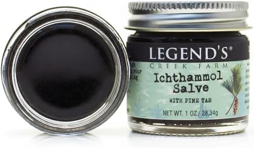Legend's Creek Ichthammol 20% & Pine Tar Ointment for Drawing - 1oz