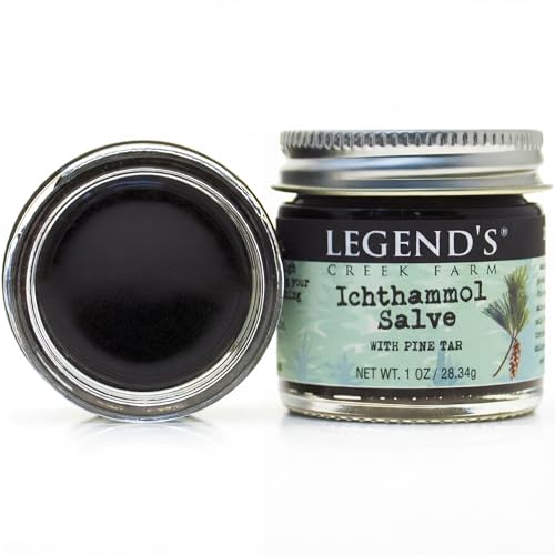 Legend's Creek Farm Herbal Salve - Healing Ointment with 20% Ichthammol Drawing Salve - Natural Balm