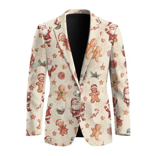 INSTANTARTS Casual Blazer for Men Lined Collar Men's Casual Blazer Jackets Lightweight One Button Daily Blazers Stylish3