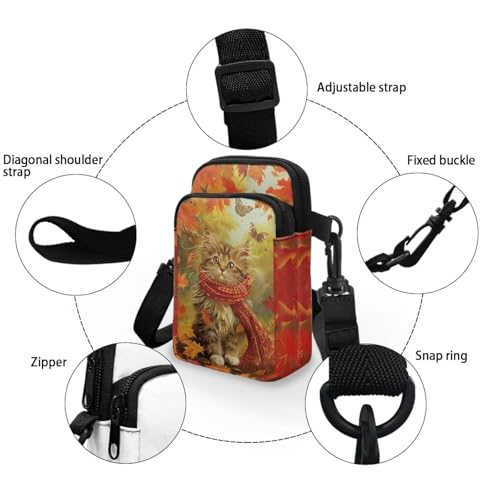 Image of Lightweight Small Crossbody Bags Cell Phone Purses Travel Pouch Shoulder Bag for Women