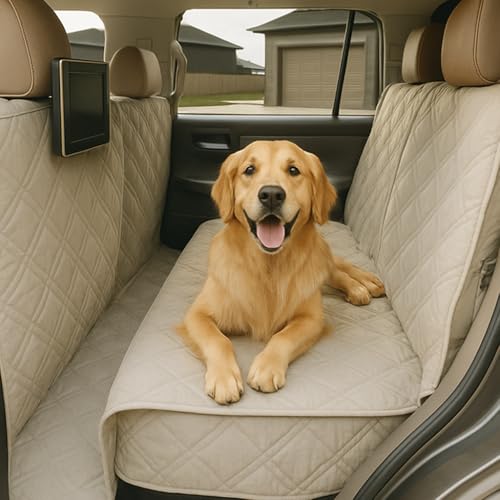 17 Best Dog Car Seat Covers and Car Seat Protector for Dogs deluxe quilted and padded seat cover for pets