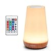 Auxmir LED Nachttischlampe, Dimmbar Atmosphäre Tischlampe mit Warmweißem Licht, 13 Farben und Farbwechsel…