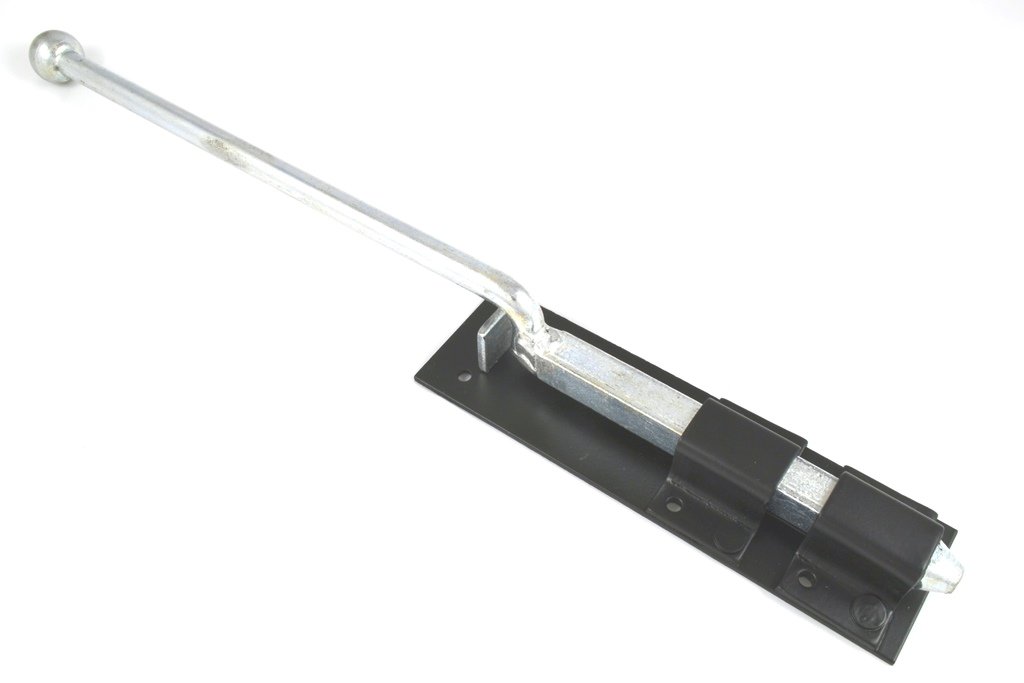 Merriway BH05672 Monkey Tail Garage Door Bolt, 450 mm (15 Inch), Black