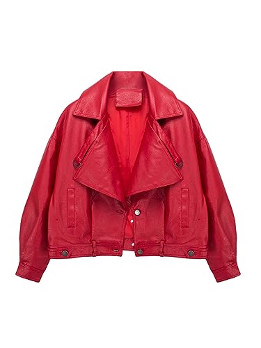 Veste Ample Courte En Simili Cuir Idéale Pour Vos Sorties Citadines