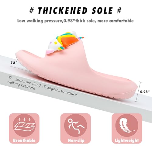 Boys Girls Cloud Unicorn Slide Sandals Non-slip Comfy Cushioned Thick Sole Shower Pool Slippers Summer Beach Water Shoes Indoor & Outdoor4