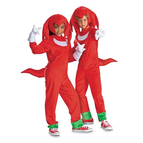 Disfraz infantil Knuckles deluxe para niños miniatura 1