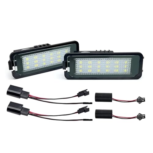 Luces LED matricula blancas para Seat Leon Altea Ibiza Exeo Toledo y Skoda Superb Sedan