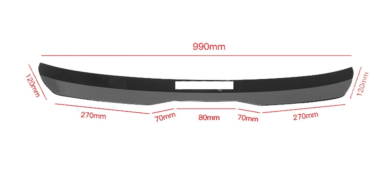 Becquet Arrière Style Maxton Universel – Aileron Hayon Voiture – ABS Sportif – Compatible LEON, Yaris… 2000-2021