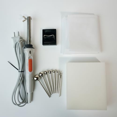 XUCS Máquina Eléctrica para Hacer Flores De Tela, Máquina para Planchar Flores Artificiales, Herramientas para Hacer Flores Falsas con 8 Cabezales, Temperatura Ajustable