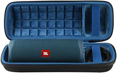 co2CREA Twardy futerał podróżny dla JBL Flip 6 / JBL Flip 5 Przenośny głośnik Bluetooth (pudełko pojedyncze) (Flip 6/5 etui, czarny+blau)