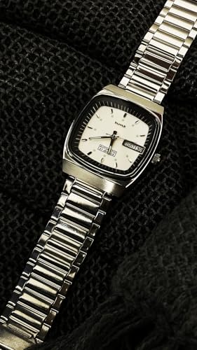 Image of HMT Nass 11 White Color|1 Year Manufacturer Warranty|Water Resistant, Analogue, Men