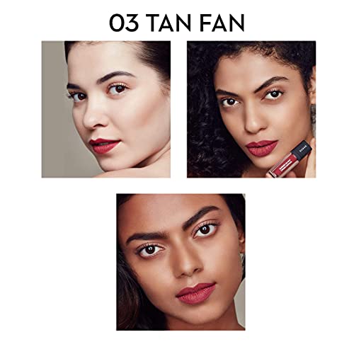 Image of SUGAR Cosmetics Smudge Me Not Liquid Lipsticks for Women | Transferproof & Waterproof | Lasts 12+ Hours | Matte Lipstick | 1.1ml - 03 Tan Fan