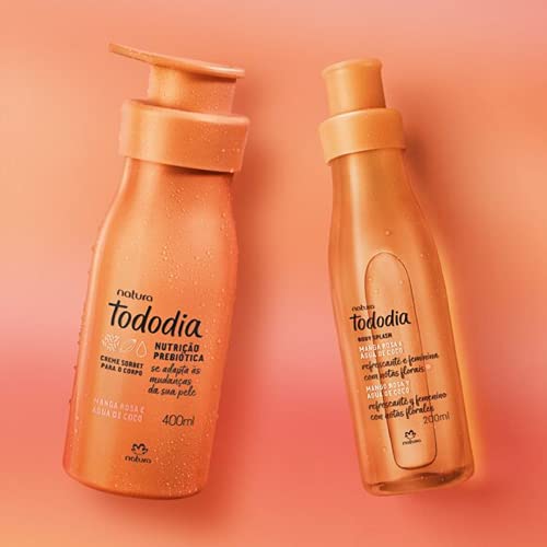Natura Conjunto Tododia Manga Rosa e Água de Coco - Produto para Cabelo e Pele - Hidratação, Recuper